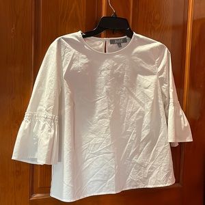 Marled: White blouse